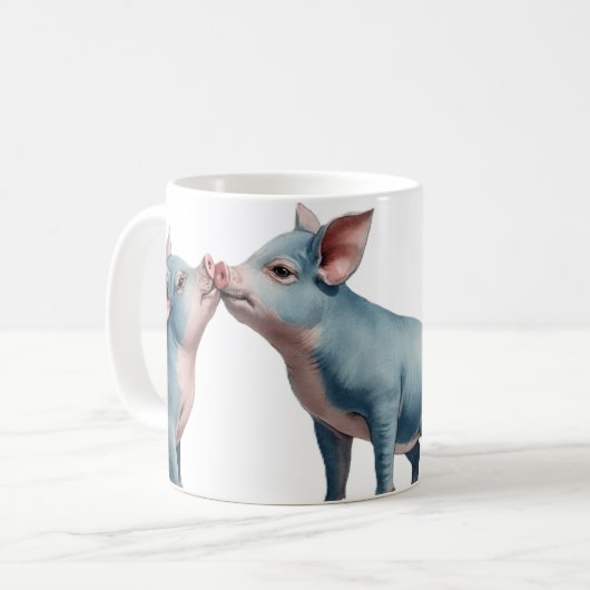 pig mug kaffeetasse (Vorderseite Links)