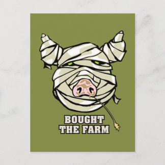 Pig Mummy Postkarte