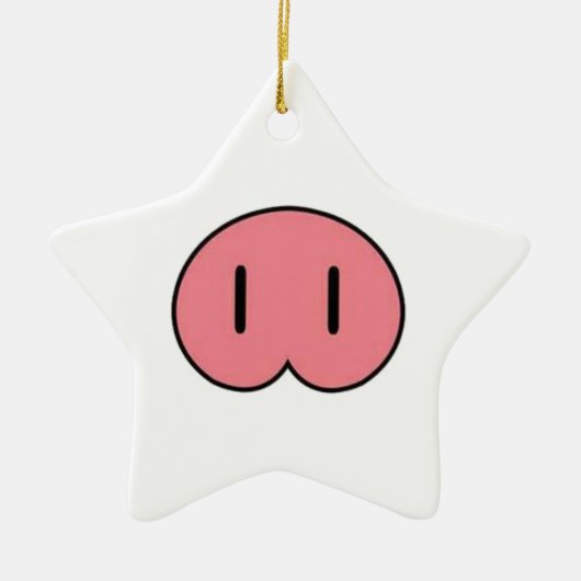 Pig Nose Keramik Ornament (Vorne)