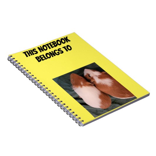 Pig-Notebook mit individueller Guinea Notizblock (Rechte Seite)