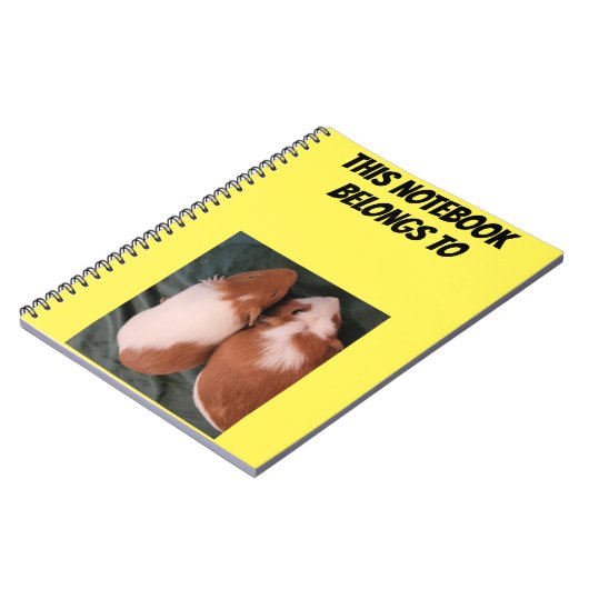 Pig-Notebook mit individueller Guinea Notizblock (Linke Seite)