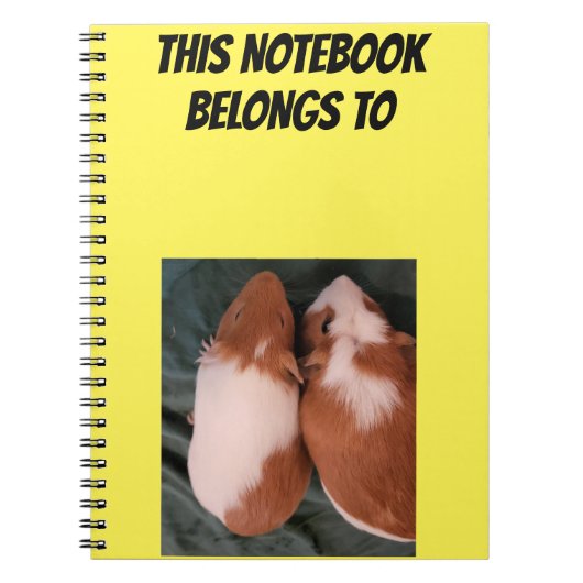 Pig-Notebook mit individueller Guinea Notizblock (Vorderseite)