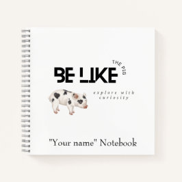 Pig-Notebook Notizblock