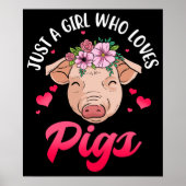 Pig Ohrs for Pig Lovers Women Pig Gift Swine Pig Poster (Vorne)