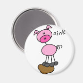 Pig Oink Magnet (Vorderseite/Rückseite)