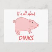 Pig Oinks Postkarte (Vorderseite)