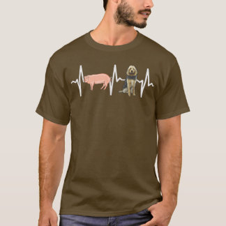 Pig Otterhound Heartbeat Hund Lover T-Shirt