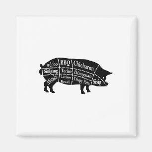 Pig Parts Filipino Food Grillen Pinoy Adobo Funny Magnet