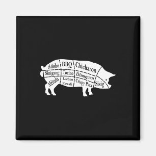 Pig Parts Filipino Food Grillen Pinoy Adobo Funny Magnet