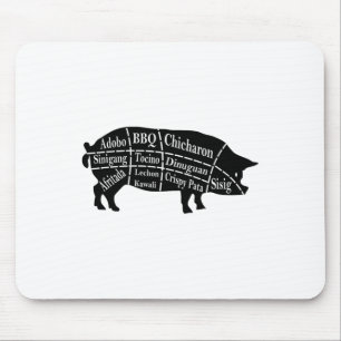 Pig Parts Filipino Food Grillen Pinoy Adobo Funny  Mousepad