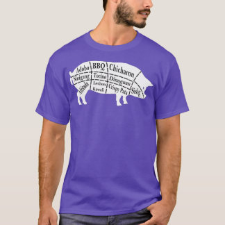 Pig Parts Filipino Food GRILLEN Pinoy Adobo Funny  T-Shirt