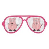 Pig Party Glasses Sonnenbrille (Vorderseite)