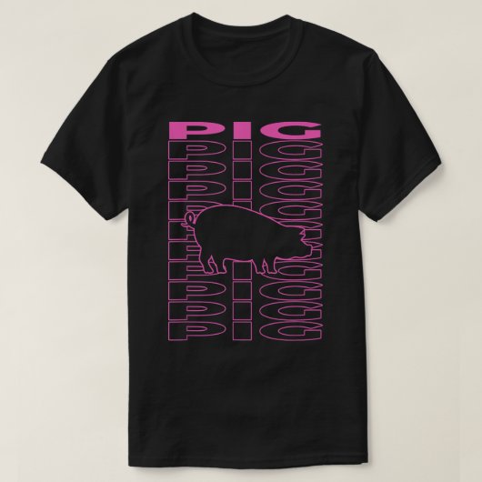Pig Pastel Aesthetic T-Shirt (Design vorne)