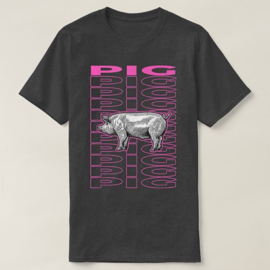 Pig Pastel Ästhetik 4654 T-Shirt (Design vorne)