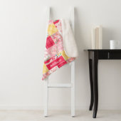 Pig Patchwork Floral Rustikal Personalisiert Sherpadecke (Beispiel)