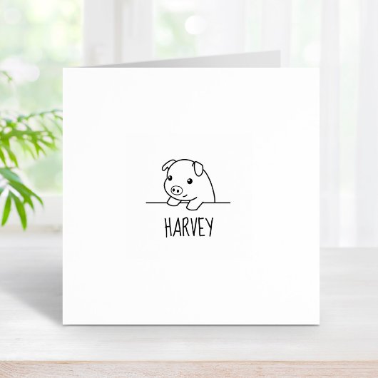 Pig Peekout 1x1 Gummistempel