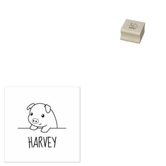 Pig Peekout 1x1 Gummistempel (Stempel)