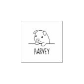 Pig Peekout 1x1 Gummistempel (Prägung)