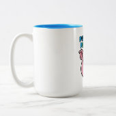 Pig Picture Perfect Design Zweifarbige Tasse (Links)