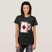 Pig Poker Poker Cards Card Game T-Shirt (Vorne ganz)
