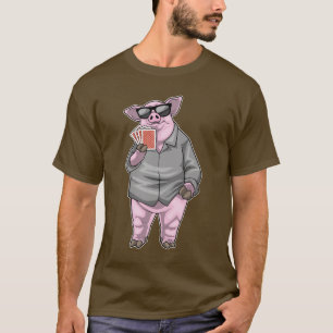 Pig-Poker-Poker-Karten T-Shirt