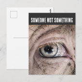PIG Postcard, SOMEONE NOT SOMETHING Postkarte (Vorne/Hinten)