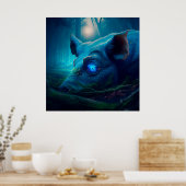 Pig-Poster Poster (Küche)