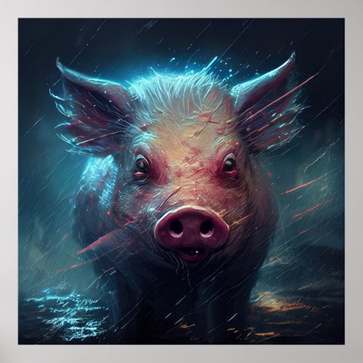 Pig-Poster Poster (Vorne)