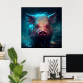 Pig-Poster Poster (Heimbüro)