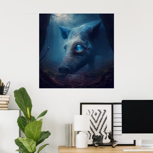 Pig-Poster Poster (Heimbüro)