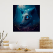 Pig-Poster Poster (Küche)