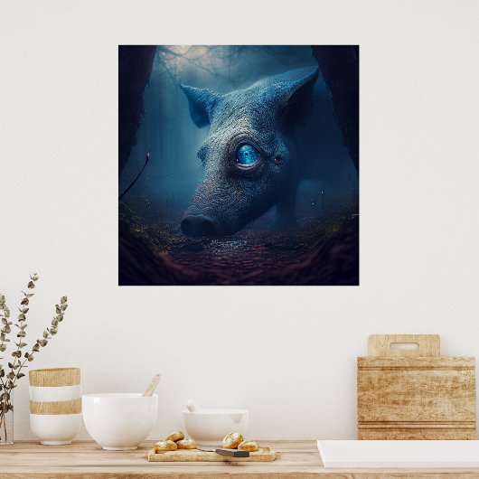 Pig-Poster Poster (Küche)