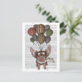 Pig Postkarte (Stehend Vorderseite)