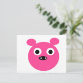 Pig Postkarte (Stehend Vorderseite)
