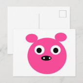 Pig Postkarte (Vorne/Hinten)