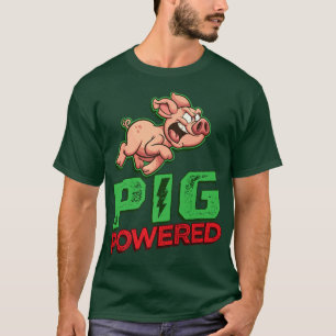 Pig Powered - Bacon Meat Pork GRILLEN Barbecue Bre T-Shirt