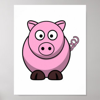 Pig Print - Cartoon Poster