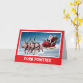 Pig Reindeer Karte (Gelbe Blume)