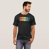 Pig Retro Sunset Farm Bauer T-Shirt (Vorne ganz)