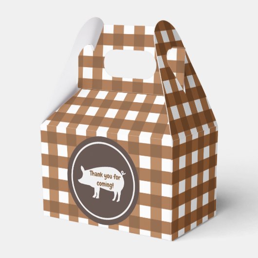Pig Roast Dankeschön Party Box Geschenkschachtel (Vorderseite)
