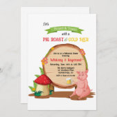Pig Roast Einladung (Vorne/Hinten)