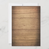 Pig Roast Einladung GRILLEN BaByQ Dusche Rustikale (Rückseite)