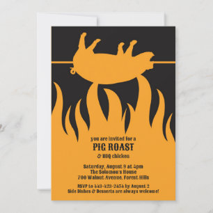 Pig Roast GRILLEN Einladung