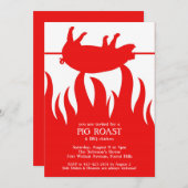 Pig Roast GRILLEN Einladung (Vorne/Hinten)