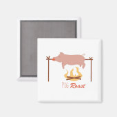 Pig Roast Magnet (Vorderseite/Rückseite)