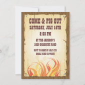 Pig Roast Party Einladung (Rückseite)