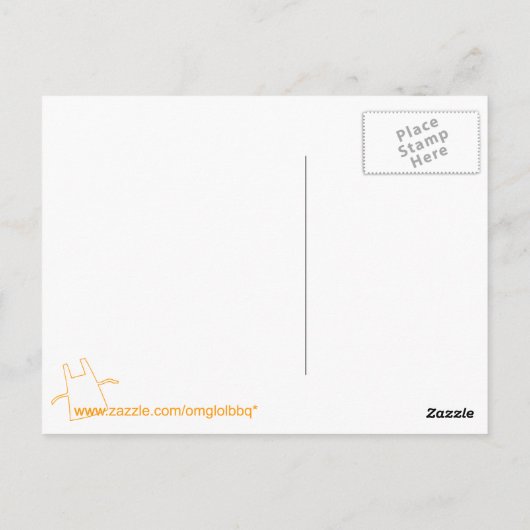 Pig Roast Postkarte (Rückseite)