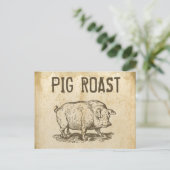 Pig Roast Postkarte (Stehend Vorderseite)