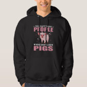 Pig Saying Hog Lover Pig Lovers Farmer Funny Hoodie (Vorderseite)