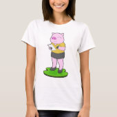 Pig Secretary Note T-Shirt (Vorderseite)